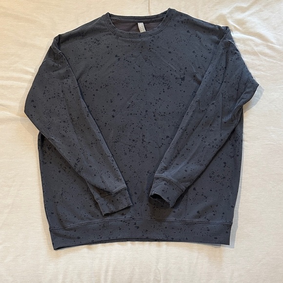 Athleta Tops - Athleta Studio to Street Splatter Crewneck – Heather Grey